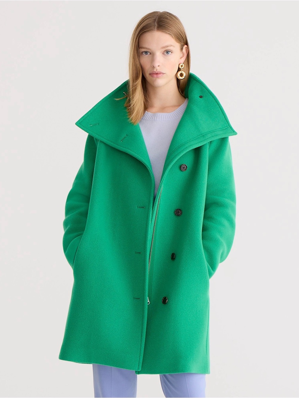 J.Crew Villa coat in Italian stadium-cloth